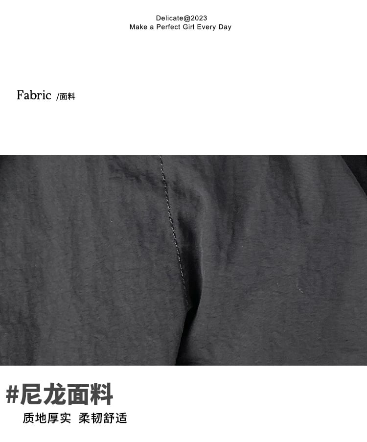 Nylon Crossbody Plain Bag Drawstring