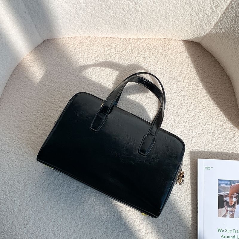 Faux Bag Leather Boston