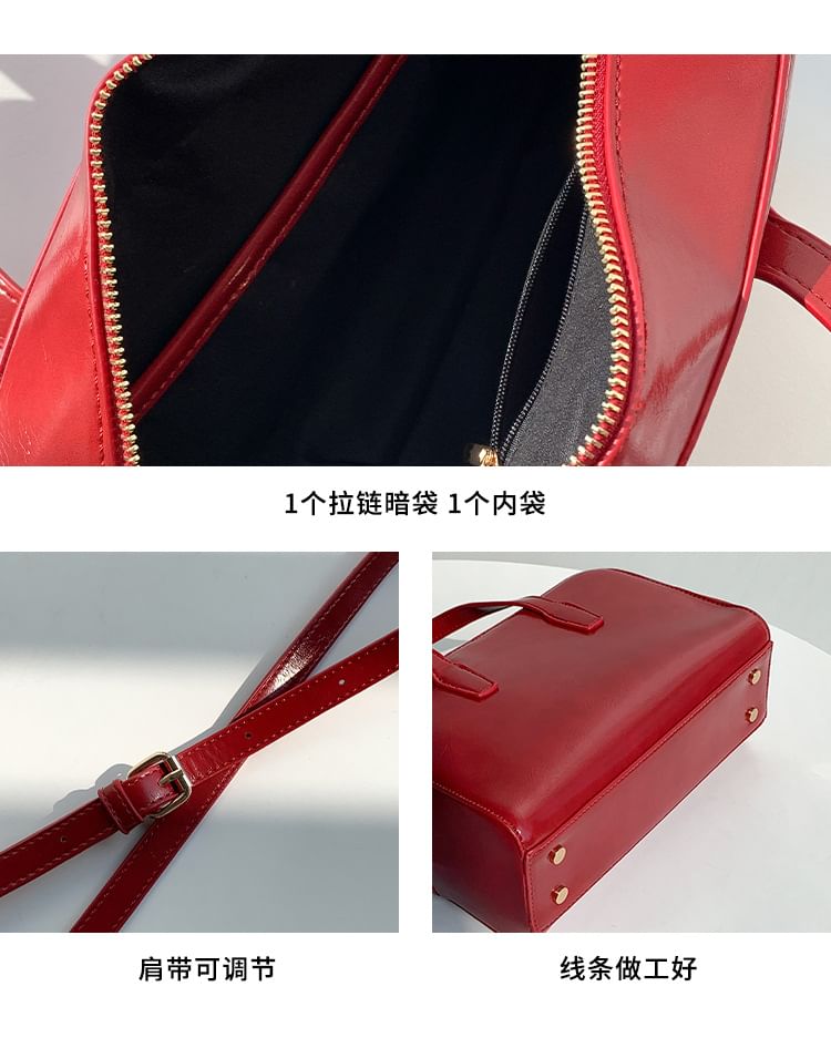 Faux Bag Leather Boston