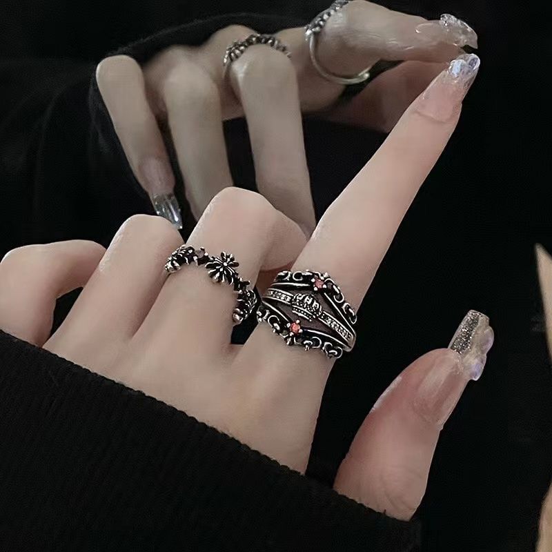 Ring Alloy Rhinestone