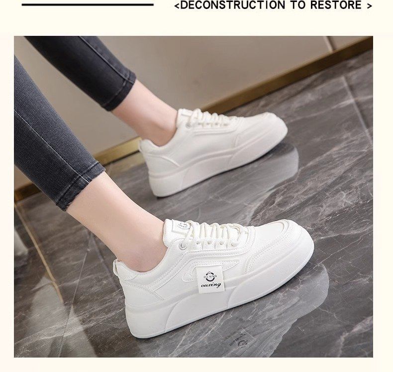 Lettering Label Platform Sneakers