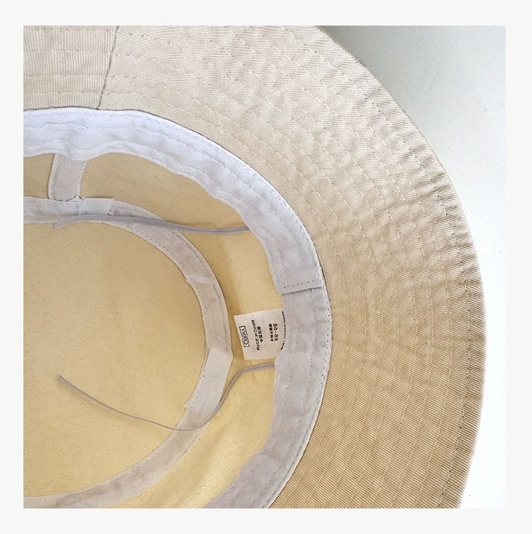 Hat Bucket Embroidered Lettering