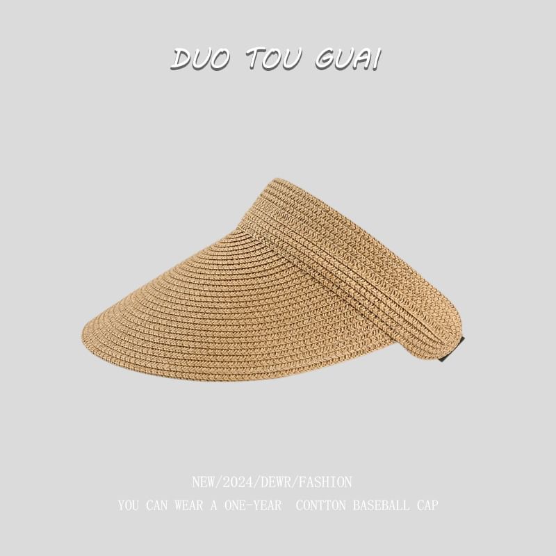 Sun Woven Straw Visor