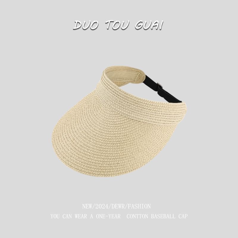Sun Woven Straw Visor