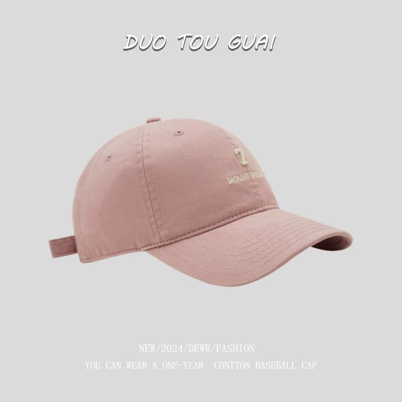 Number Cap Baseball Embroidered