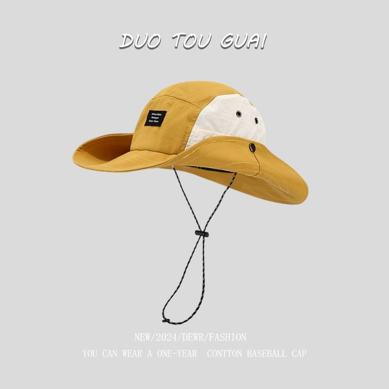 Two Tone Hat Applique Bucket