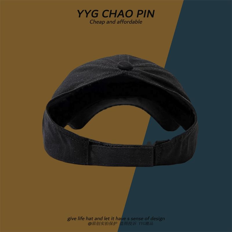 Number Open Embroidered Baseball Top Cap