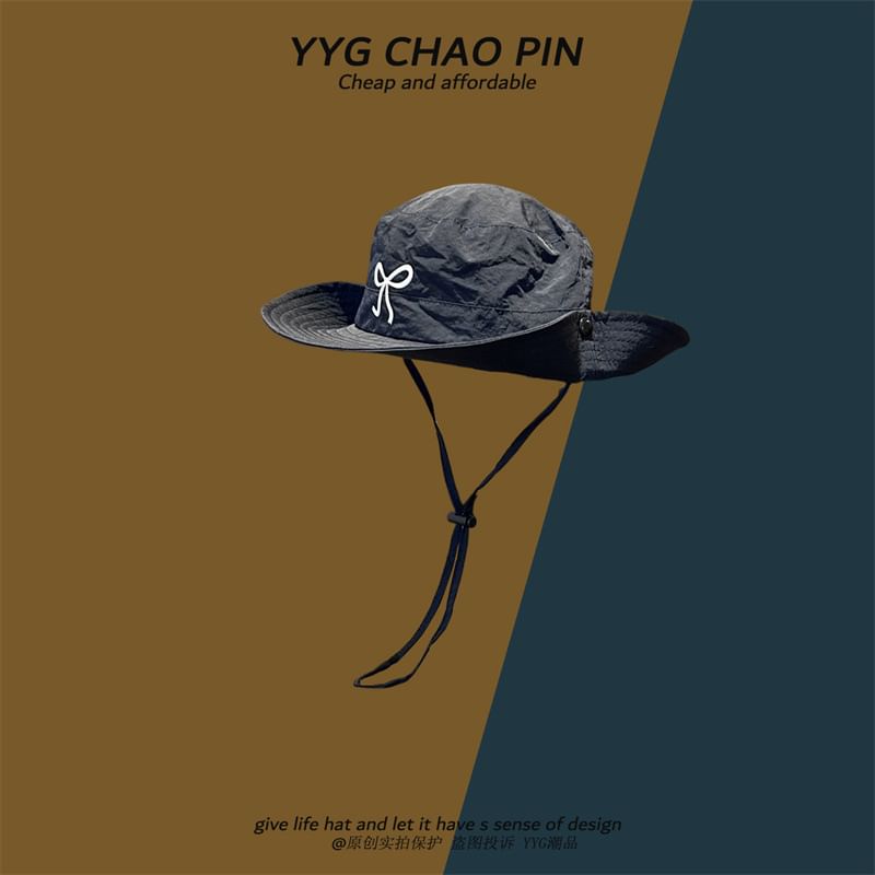 Bow Hat Boonie Embroidered