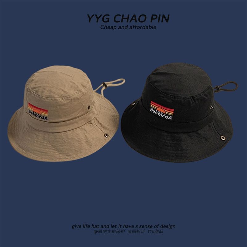 Embroidered Lettering Hat Boonie