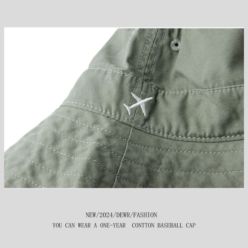 Embroidered Hat Plane Bucket