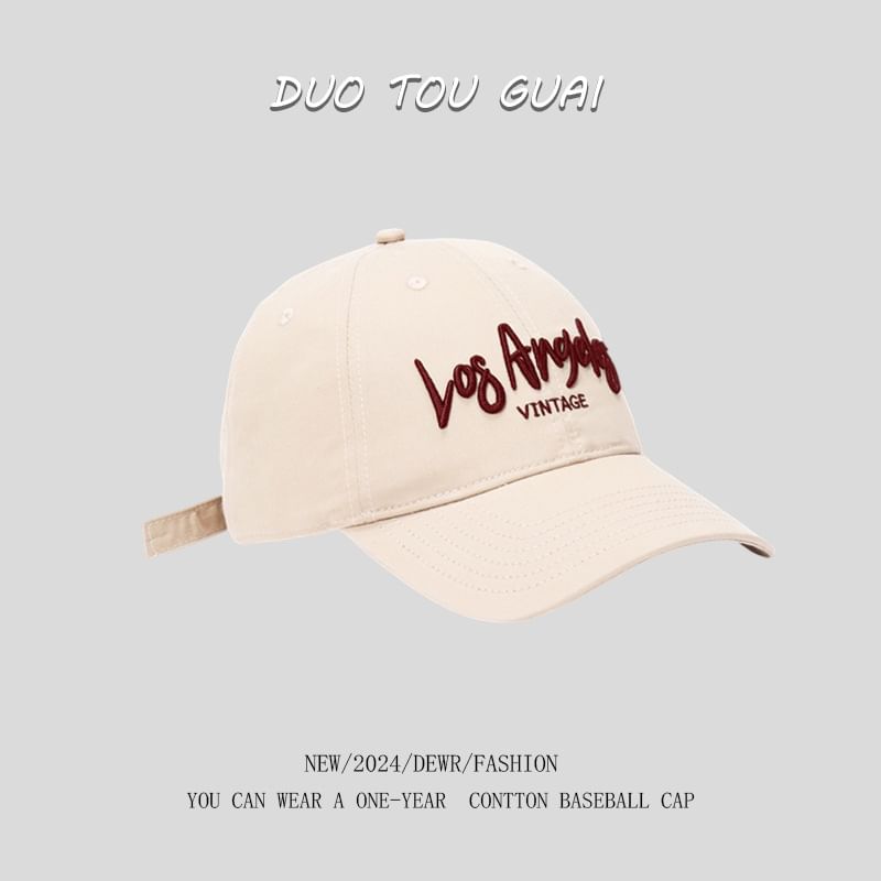 Embroidered Baseball Lettering Cap