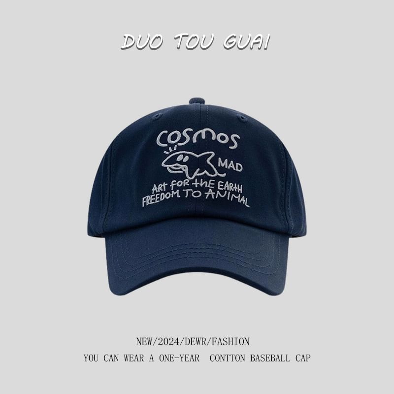 Cap Baseball Embroidered Lettering