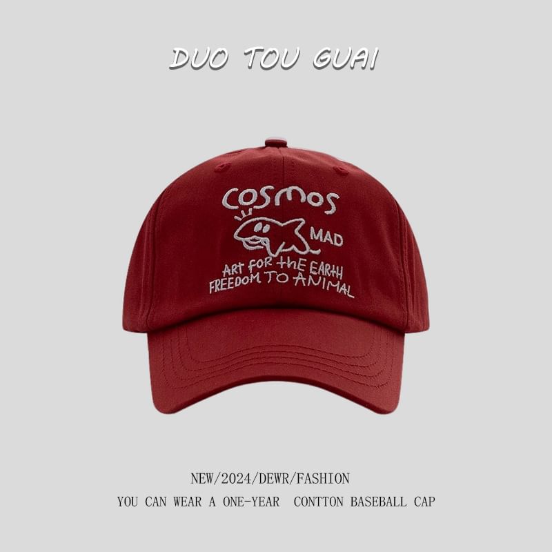 Cap Baseball Embroidered Lettering