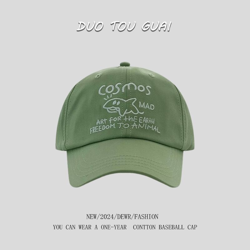 Cap Baseball Embroidered Lettering