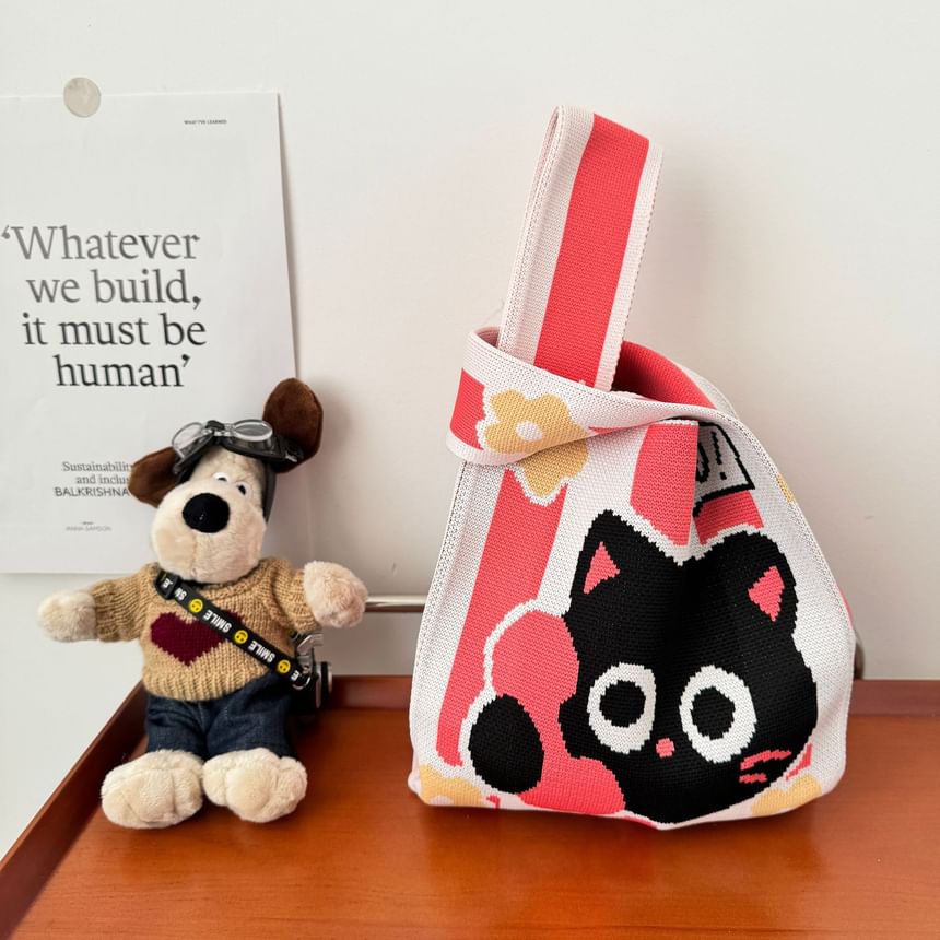 Bag Cat Tote Knit