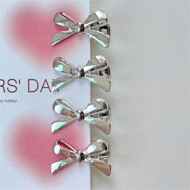 Alloy Hair Bow Clip