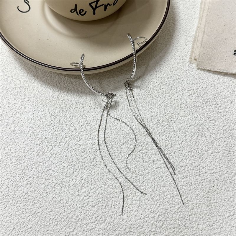 Ear Fringed Rhinestone Cuff