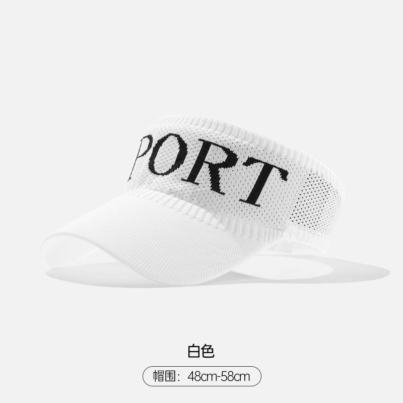 Knit Lettering Visor