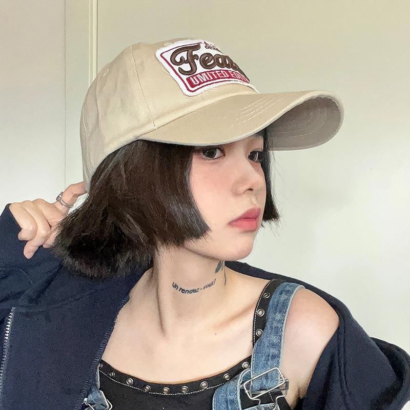 Applique Baseball Embroidered Lettering Cap