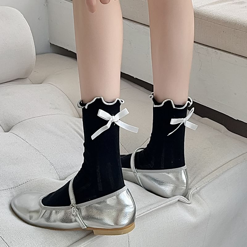 Bow Ruffle Socks