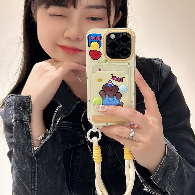 Case Holder Bear Phone Card