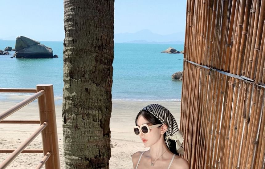 High Top Plain Set: Waist Cropped Maxi Ruffle A-Line Cami + Skirt