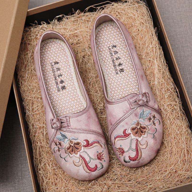 Flats Embroidered Flower