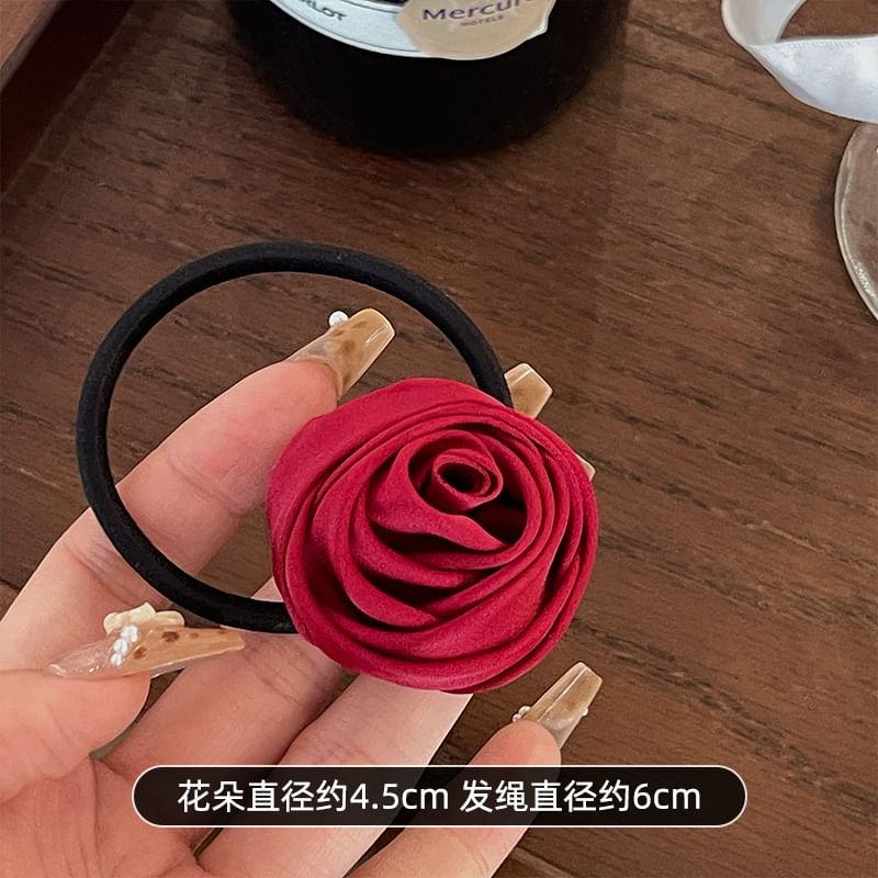 Flower Satin Hair Tie