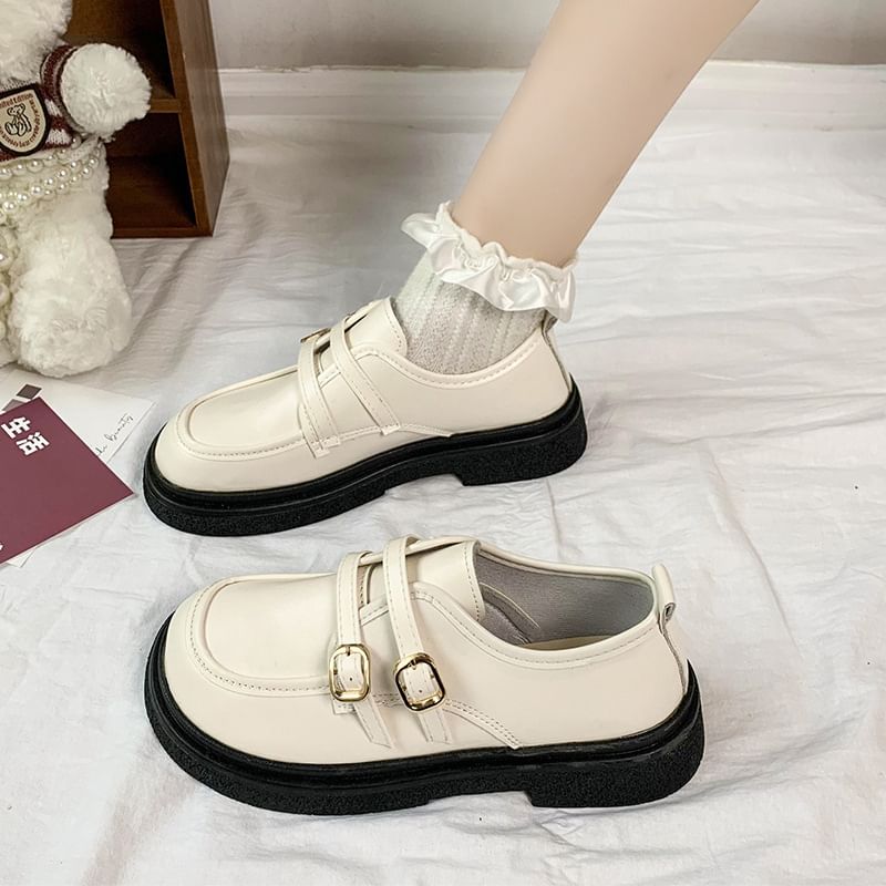 Platform Loafers Buckled