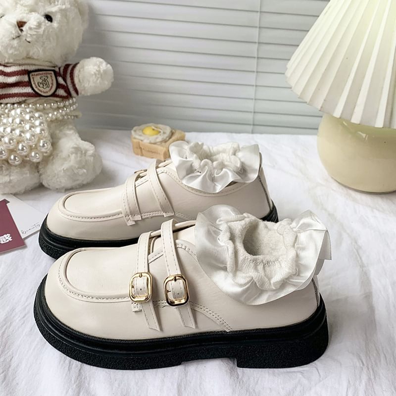 Platform Loafers Buckled