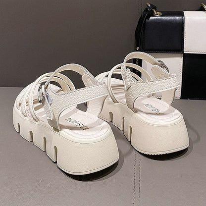 Buckled Platform Sandals