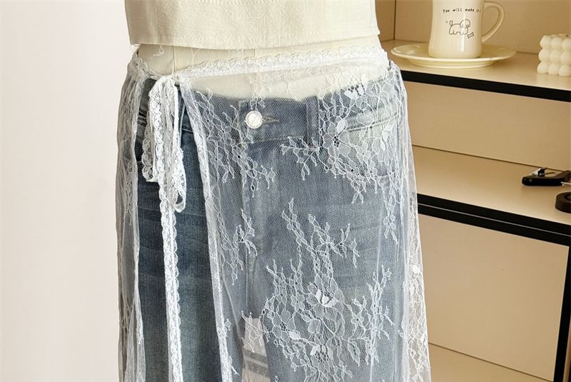 Skirt Apron Half Lace