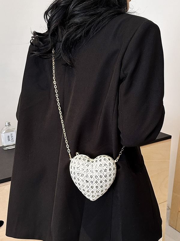 Heart Bag Crossbody Chain Strap