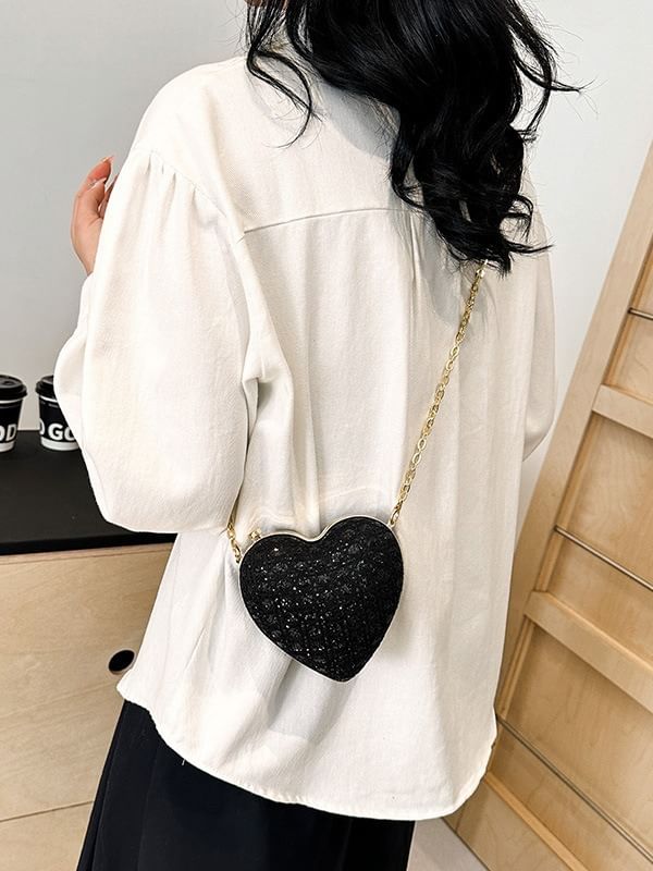 Heart Bag Crossbody Chain Strap