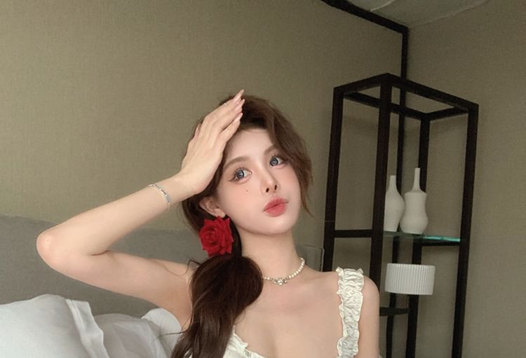 Square / Hot Tank Pants Top Neck Crop