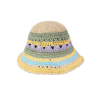 Patterned Straw Hat