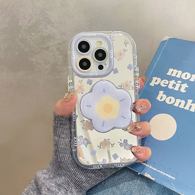 Mirrored Phone Case Floral