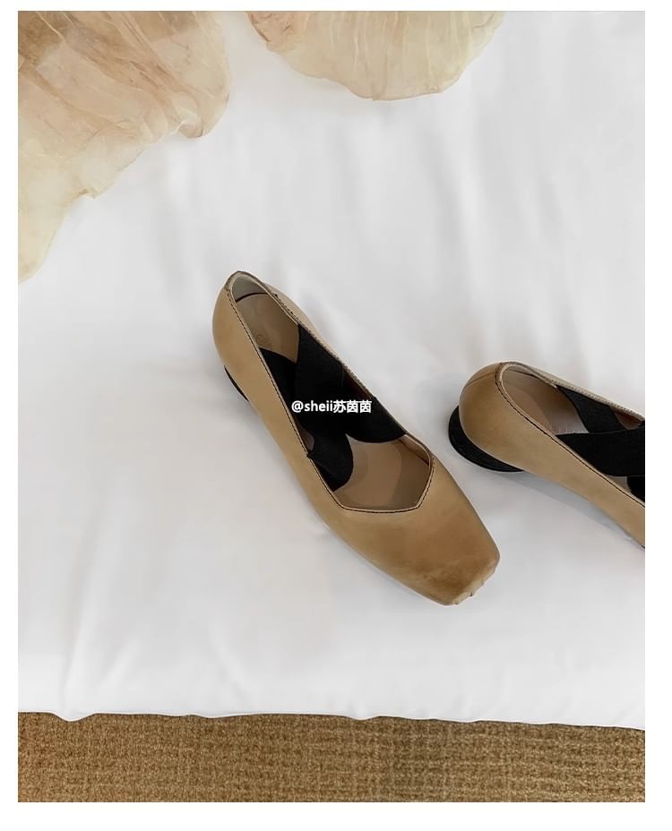 Designs) Block (Various Genuine Pumps Leather Heel