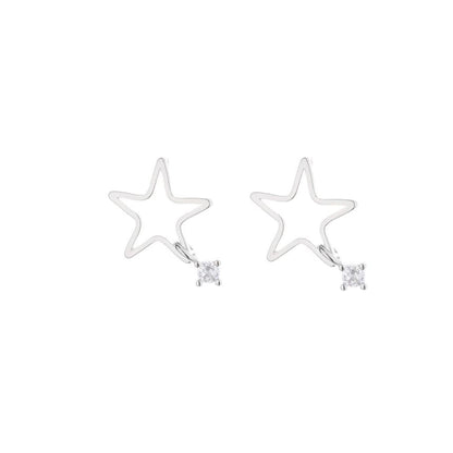 Star Alloy Drop Earring