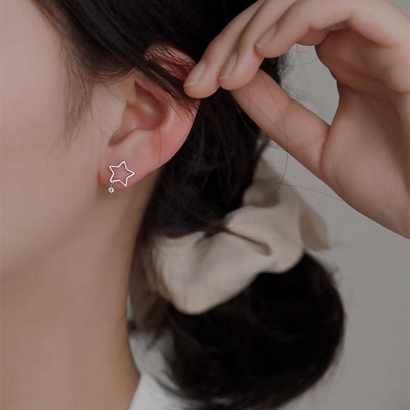 Star Alloy Drop Earring