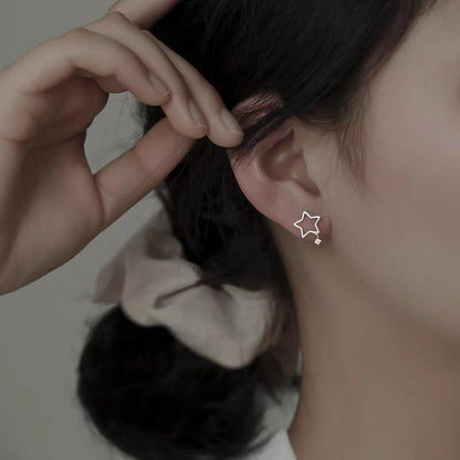 Star Alloy Drop Earring