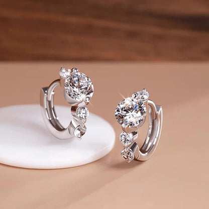 Rhinestone Alloy Stud Earring