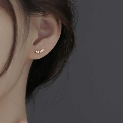 Rhinestone Alloy Crawler Earring