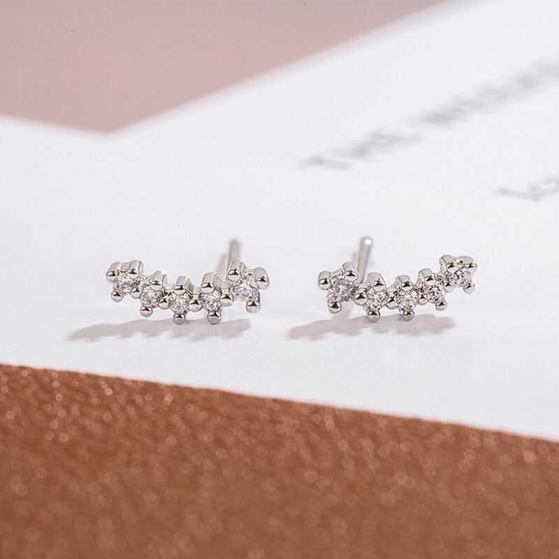 Rhinestone Alloy Crawler Earring