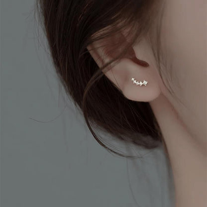 Rhinestone Alloy Crawler Earring