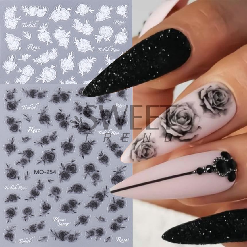 Rose Nail Art Stickers