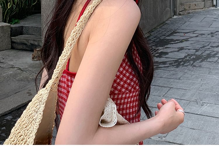 Applique Heart Straw Hat