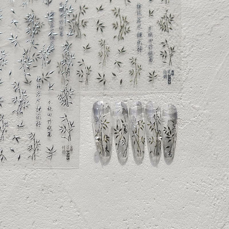 Bamboo Nail Art Stickers
