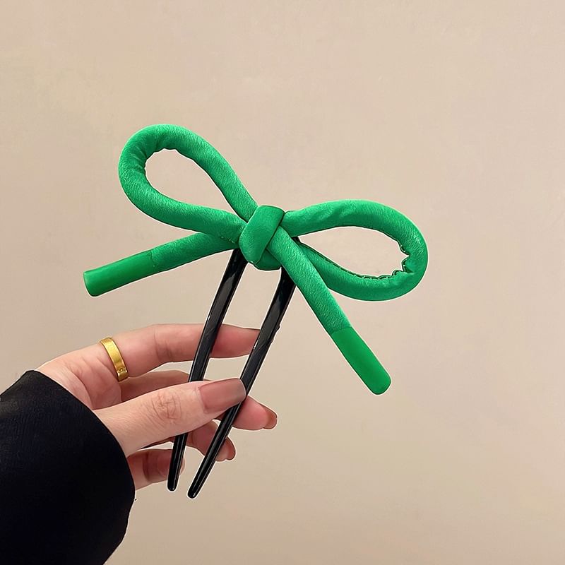 Bow Fabric Hair Stick