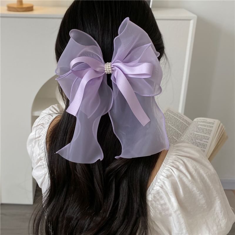 Ribbon Organza Hair Clip